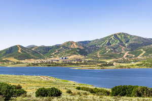Water view featuring a mountainous background