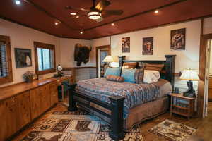 Secondary primary/guest suite with private entrance, on first floor.