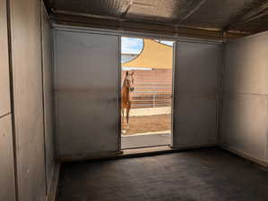 View from 12x12 stall looking out to 20x24 sand run.