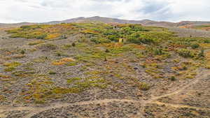 View of mountain background featuring rural landscape
