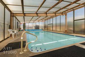 View of indoor community pool