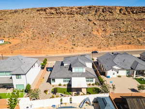 View from above of property