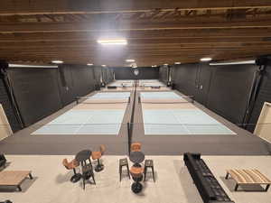 View of tennis court