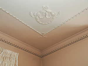 Detailed view of ornamental molding