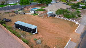 horse arena and stalls
