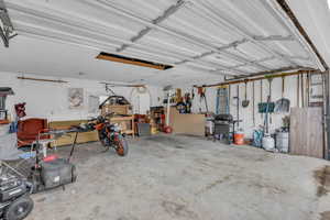 Deep 2-car garage