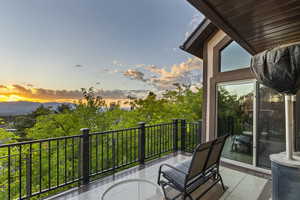 View from the balcony out of the main level living room