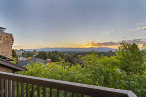 View from the balcony out of the master bedroom