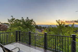 View from the balcony out of the main level living room