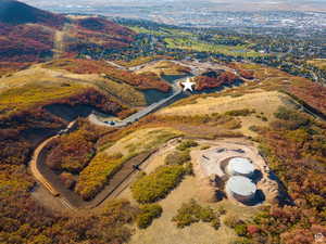 Aerial overview of property's location