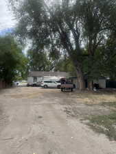 View of back of standing 4-plex