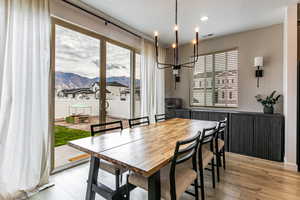 Large dining area with lots of natural light!