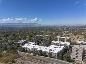 View of urban area featuring mountains