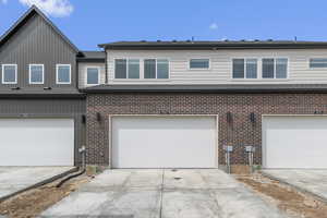 Garage with driveway