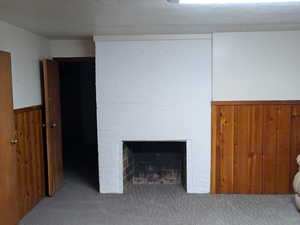 Fireplace and the living room