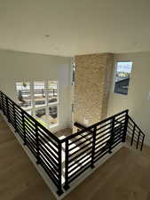 Loft area with view over great room