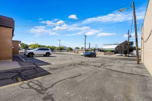 View of road with street lighting