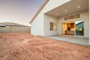 View of yard featuring a patio
