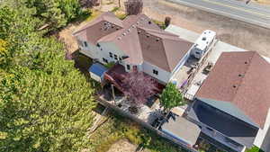 Aerial view of property and surrounding area