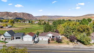 Aerial view of mountains