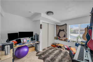 View of carpeted office