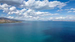 Water view featuring mountains