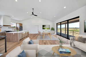 Great Room/Virtually Staged