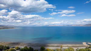 Water view featuring a mountainous background