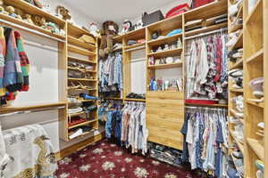 View of spacious closet