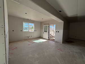 Full kitchen in basement pop out, by entrance. LVP floors will be installed in the kitchen area