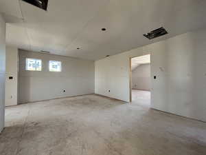 View of loft upstairs