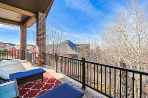 Balcony with a residential view