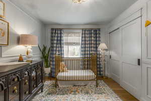 Living area featuring light wood-style flooring