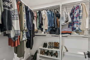 View of spacious closet