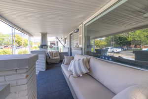 View of patio / terrace featuring an outdoor living space