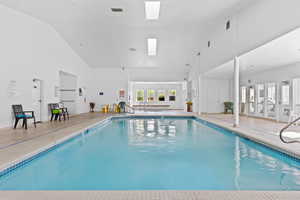 Community pool close up