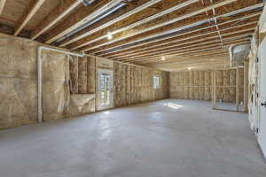 View of below grade area