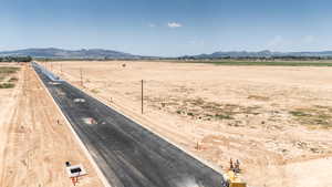 Mountain view with rural landscape