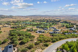 Drone / aerial view of a water and mountain view