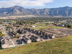 Mountain view featuring nearby suburban area