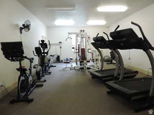 View of workout area