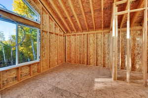 View of unfinished attic