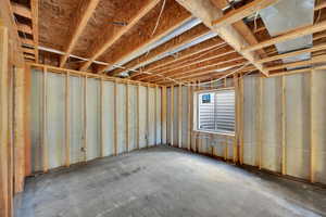 View of below grade area