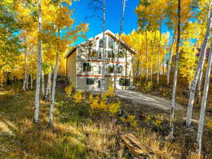 Rear view of property