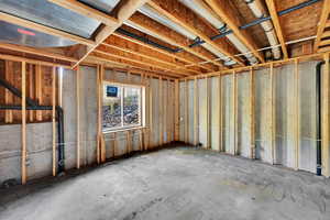 View of below grade area