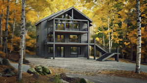 Back of house featuring a patio, stairs, and a balcony