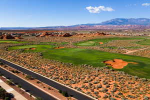 Mountain view with a golf club