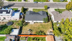 Fully fenced yard with sprinklers