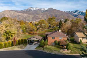 View of mountain background