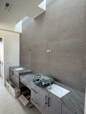 Bathroom featuring vanity